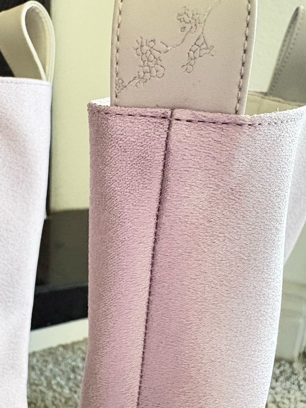 Rare Yume Yume Love Boots in Lilac Silk with Red Sculptural Heart Heel Size 40 - Picture 7 of 8